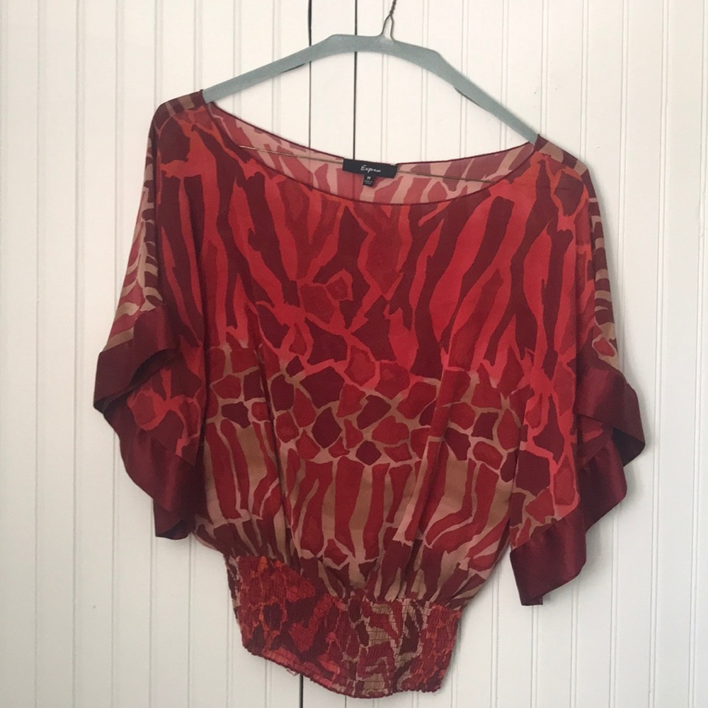 Red shirt from express- animal print